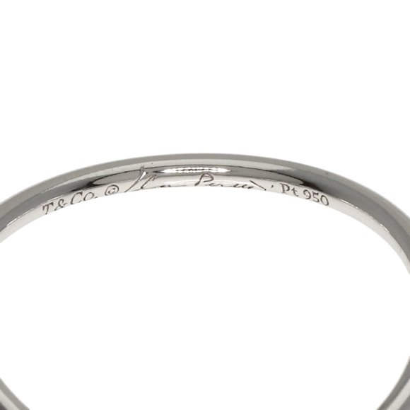 TIFFANY Elsa Peretti Wave Single-row Diamond Ring Platinum (US Size 4) - Picture 5 of 7